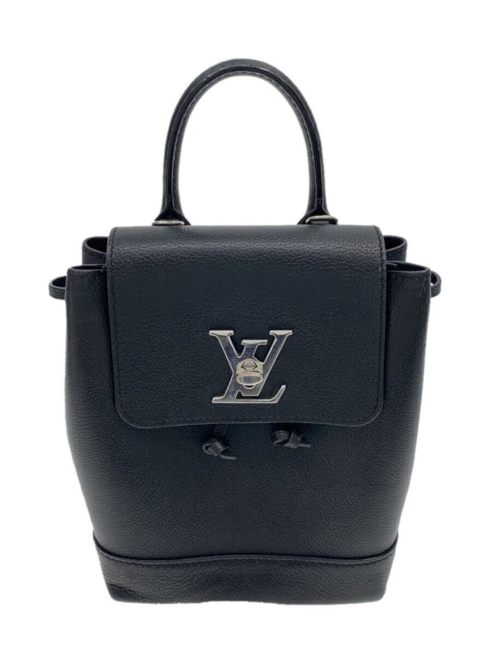 LOUIS VUITTON Lockme Backpack Parnassa Cowhide Black
